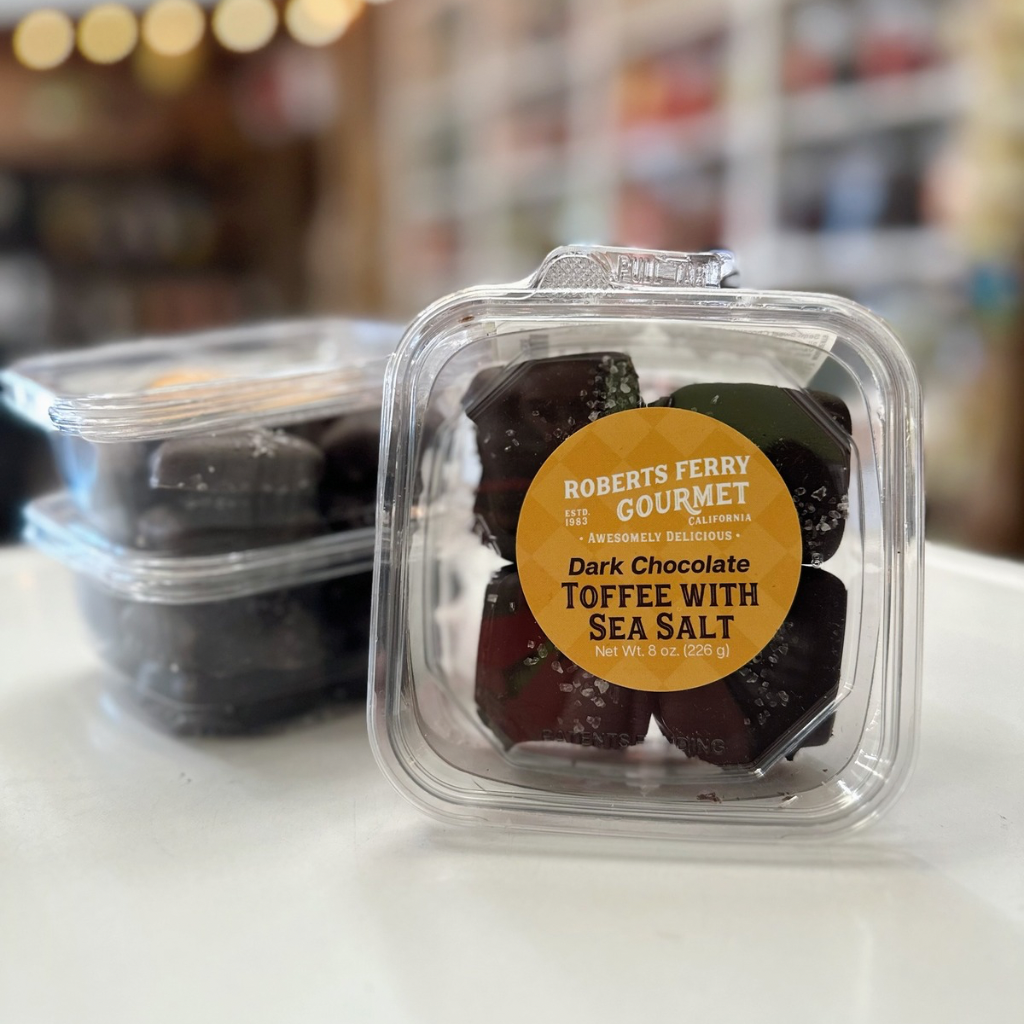 Dark Chocolate Toffee with Sea Salt 8 oz.