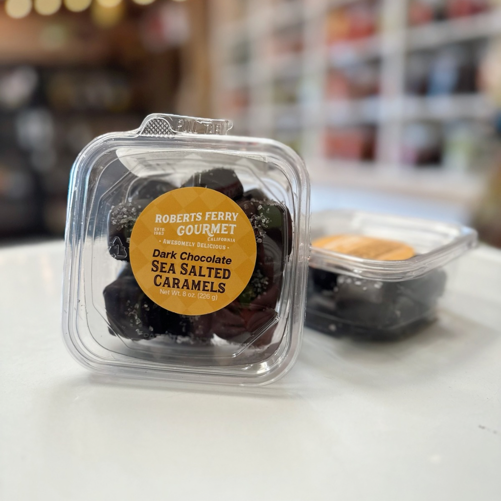 Dark Chocolate Sea Salted Caramels 8 oz.