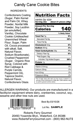 Candy Cane Cookie Bites