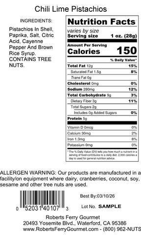 Chili Lime Pistachios