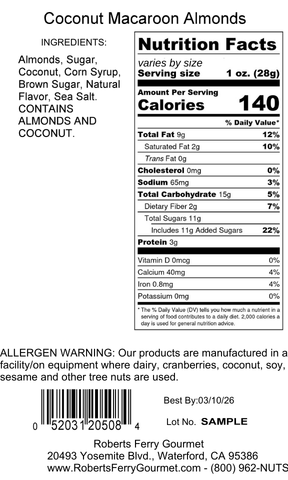 Coconut Macaroon Almonds