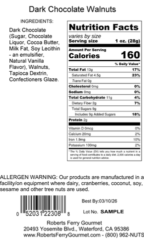 Dark Chocolate Walnuts