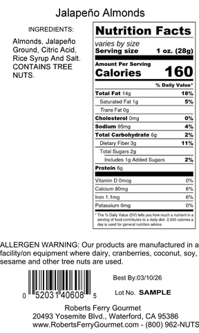 Jalapeno Almonds