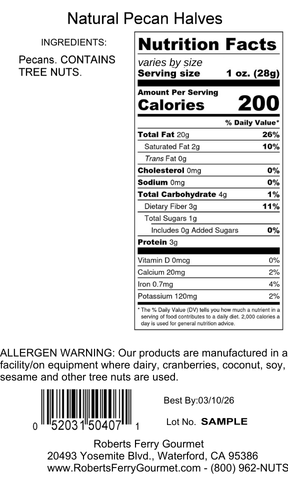 Natural Pecan Halves