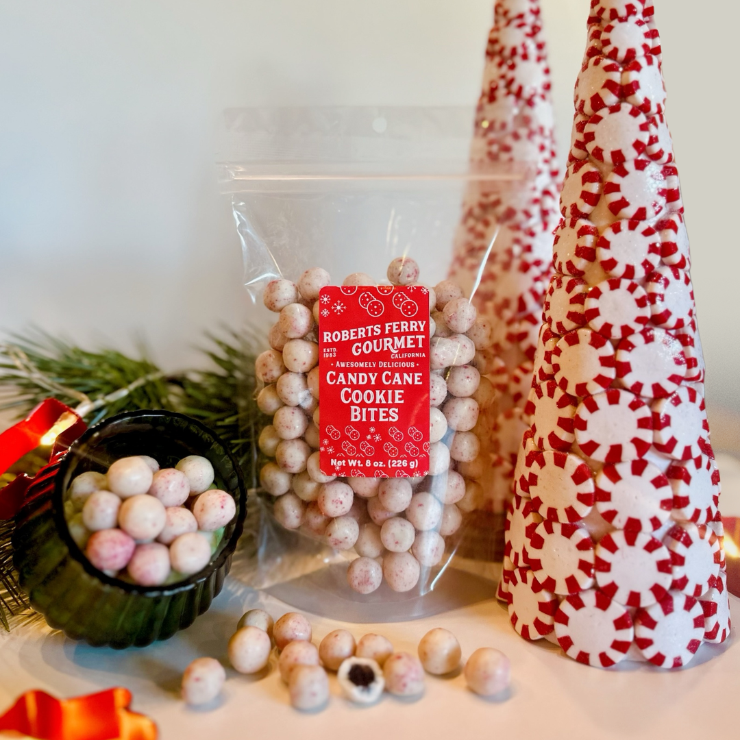 Candy Cane Cookie Bites