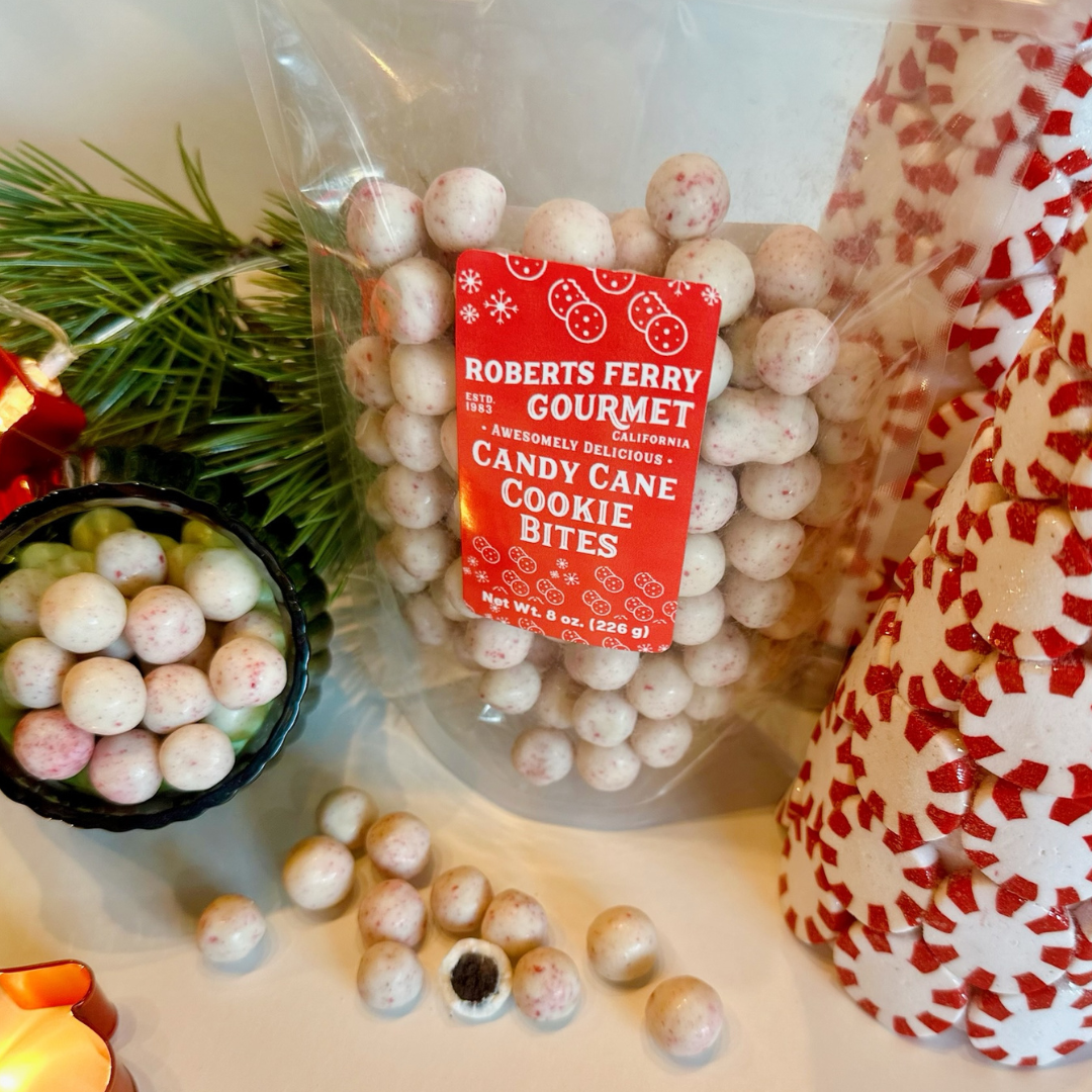 Candy Cane Cookie Bites