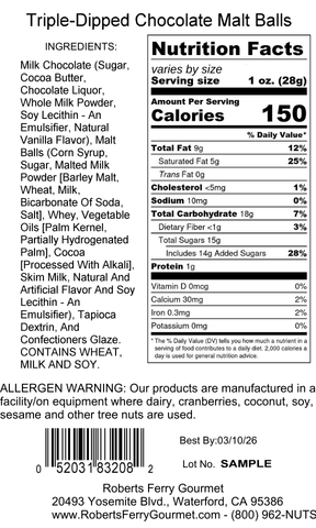 Triple-Dipped Chocolate Malt Balls