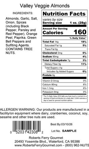 Valley Veggie Almonds