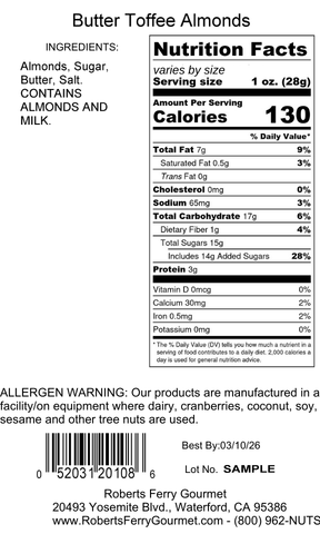 Butter Toffee Almonds