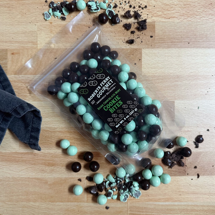 Dark Chocolate Mint Cookie Bites