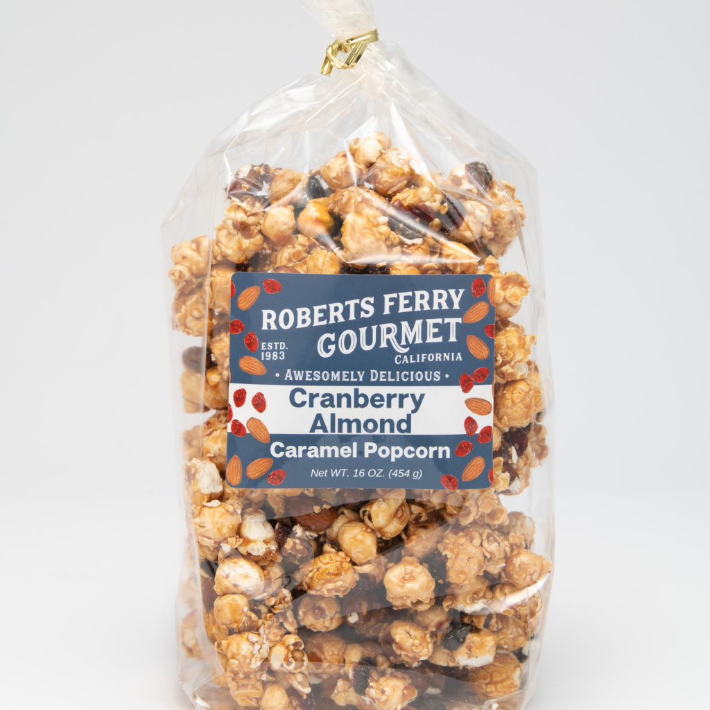 Cranberry Almond Caramel Popcorn