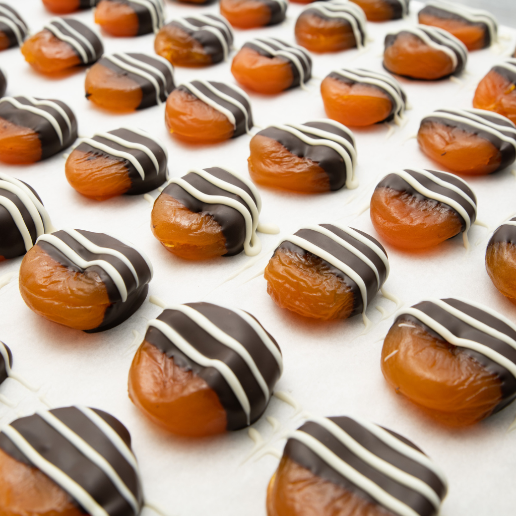 Dark Chocolate Dipped Apricots