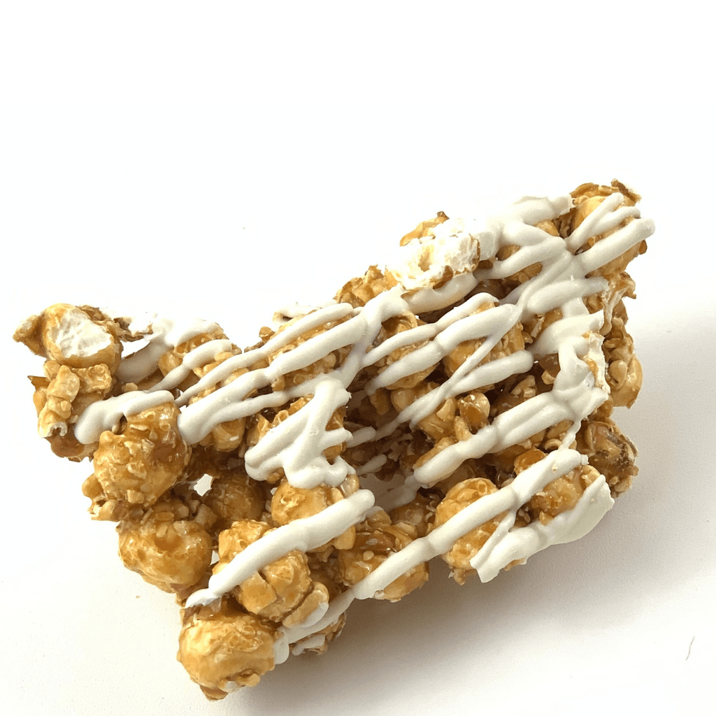 White Chocolate Almond Caramel Popcorn